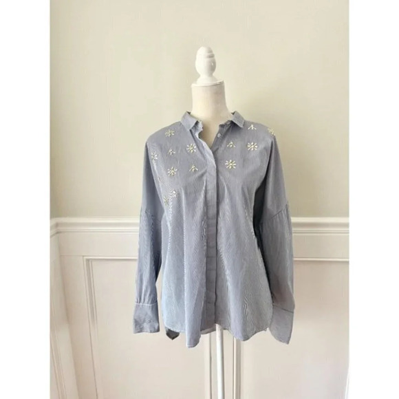 A New Day Striped Embellished Any Day Shirt XXL - Picture 3 of 7